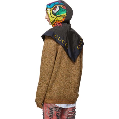 gucci black eagle hood